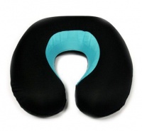 Spine Align Cool Gel Memory Foam Travel Cushion - Black Photo