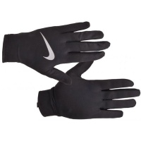 Nike Miler Running Gloves - Black & Silver Photo