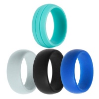 Killerdeals Men's Silicone Rings - Set of 4 Photo