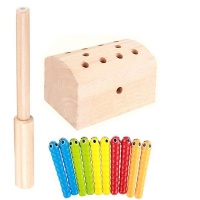 Magnetic Wooden Catch Insects Game for Kids Photo
