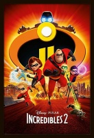 Incredibles 2 - Movie Poster with Black Frame Photo