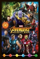 Avengers - Infinity Wars Characters Poster with Black Frame Photo