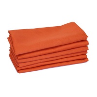 DSA - 100% Cotton Napkins - Orange - Set Of 6 Photo