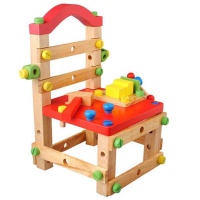 Wooden Construction Work Bench Chair Kit for Kids Photo