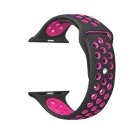 Apple 42mm Hole Band for Watch - Black & Pink Photo