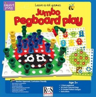 RGS Group Jumbo Play Peg Board - 50x Pegs & Cards Photo