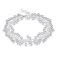 Silver Designer Charm Bracelet - Small Balls Photo