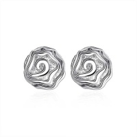 Silver Rose Earrings Photo
