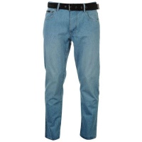 Pierre Cardin Men's Web Belt Jeans - Solid Light [Parallel Import] Photo