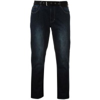 Pierre Cardin Men's Web Belt Jeans - Vintage Dark [Parallel Import] Photo