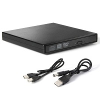 GS USB 2.0 External DVD RW Optical Drive - Black Photo