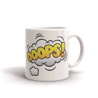 MugNolia Comic Book Words Oops! Coffee Mug Photo