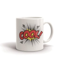 MugNolia Comic Book Words Cool! Coffee Mug Photo
