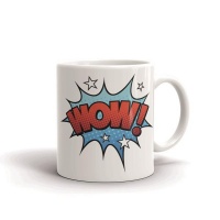 MugNolia Comic Book Words Wow! Coffee Mug Photo