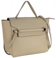 Victoria Caye Handbag With Flap - Beige Photo