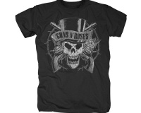 RockTs Guns N' Roses Top Hat Greyscale T-Shirt RockTs Guns N' Roses Top Hat Greyscale T-Shirt Photo