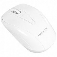 Macally Wireless 3 Buton Optical Mouse for Mac/PC - White Photo