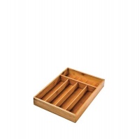 Regent - Bamboo Cutlery Tray - Brown Photo