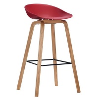 Cara Bar Chair - Red Photo