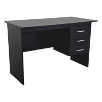 Koola - 12m Flat Pack Desk With Draws - Black Photo