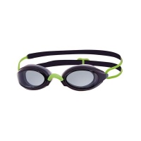 Zoggs Fusion Air Swimming Goggles - Black/Green/Smoke Photo