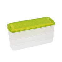 Iconix 3-Tier Stackable Food Storage Containers - Green Photo