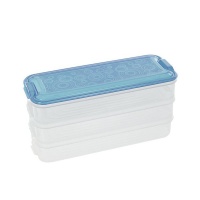 Iconix 3-Tier Stackable Food Storage Containers - Blue Photo