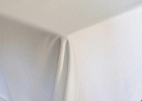 DSA - 270cm Polyteq Rectangular Stain Resistant Tablecloth - White Photo