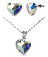 Destiny Leah Heart set with Swarovski Crystals Photo