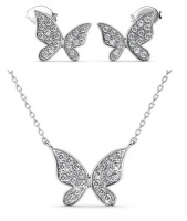 Destiny Butterfly Hope set with Swarovski Crystals - White Photo