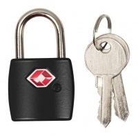 Cellini Black TSA Padlock Set - 2 x Key Locks Photo