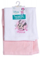 Minnie Mouse - Pink Face Cloth - Set Of 2 Photo