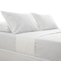 Miss Lyn 400 Thread Count Fitted Sheet - White Photo
