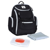 Multi-functional Diaper Backpack - Black Photo