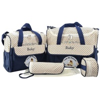 Multifunction Baby Diaper Bag Set - Navy Photo