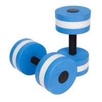 2 Pack EVA Water Dumbell for Aerobics Workout - Blue Photo