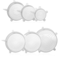 Clear Silicone Stretch Lid - Set of 6 Photo