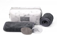 Wonder Towel White Marble Cosmetic Bag Collection - Grey Photo