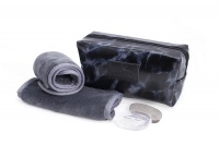 Wonder Towel Black Marble Cosmetic Bag Collection - Grey Photo