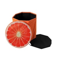 Fruit Themed Ottomans - Orange Photo