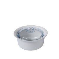 Pyrex - 2.5 Litre Supreme Ceramic Round Casserole Pots - White Photo