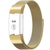 Milanese Loop for Fitbit Charge 2 - Gold Photo
