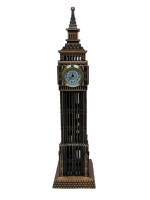 22cm London's Big Ben Clock Tower Showpiece Model Antique Photo