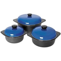 Monarch Cordon Bleu Cast Iron Cookware Set - Blue Photo