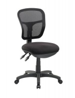 Cobalt Jet Mesh Ergonomic Task Office Chair - Black Photo