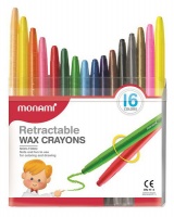 Mon-Ami - Retractable Wax Crayons 16's Photo