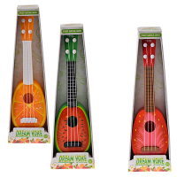 Bulk Pack x6 Assorted 35cm Fruit Musical String Guitar Photo