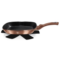 Berlinger Haus 28cm Marble Coating Grill Pan - Rose Gold Noir Edition Photo