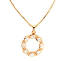 iDesire Gold Plated Open CZ Circle on Chain Photo