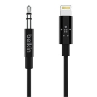 Belkin 3.5 mm Audio Cable With Lightning Connector - Black Photo